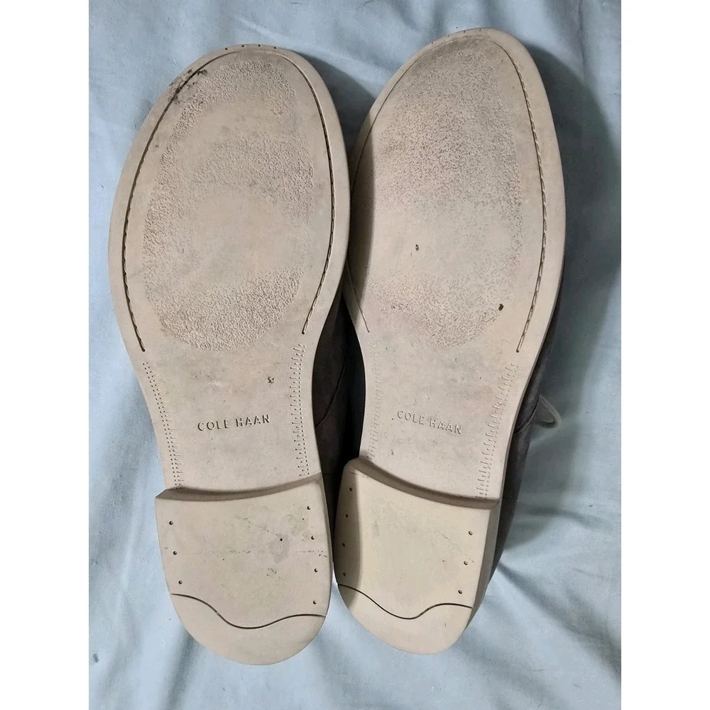 Cole Haan Grey Wash‎ Distressed Leather Chukka Boots Size 12M